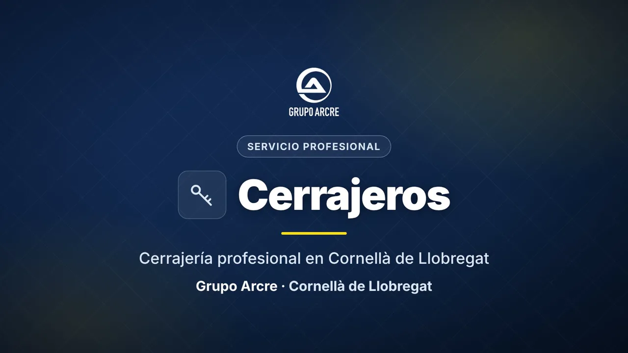 Cerrajería profesional en Cornellà de Llobregat