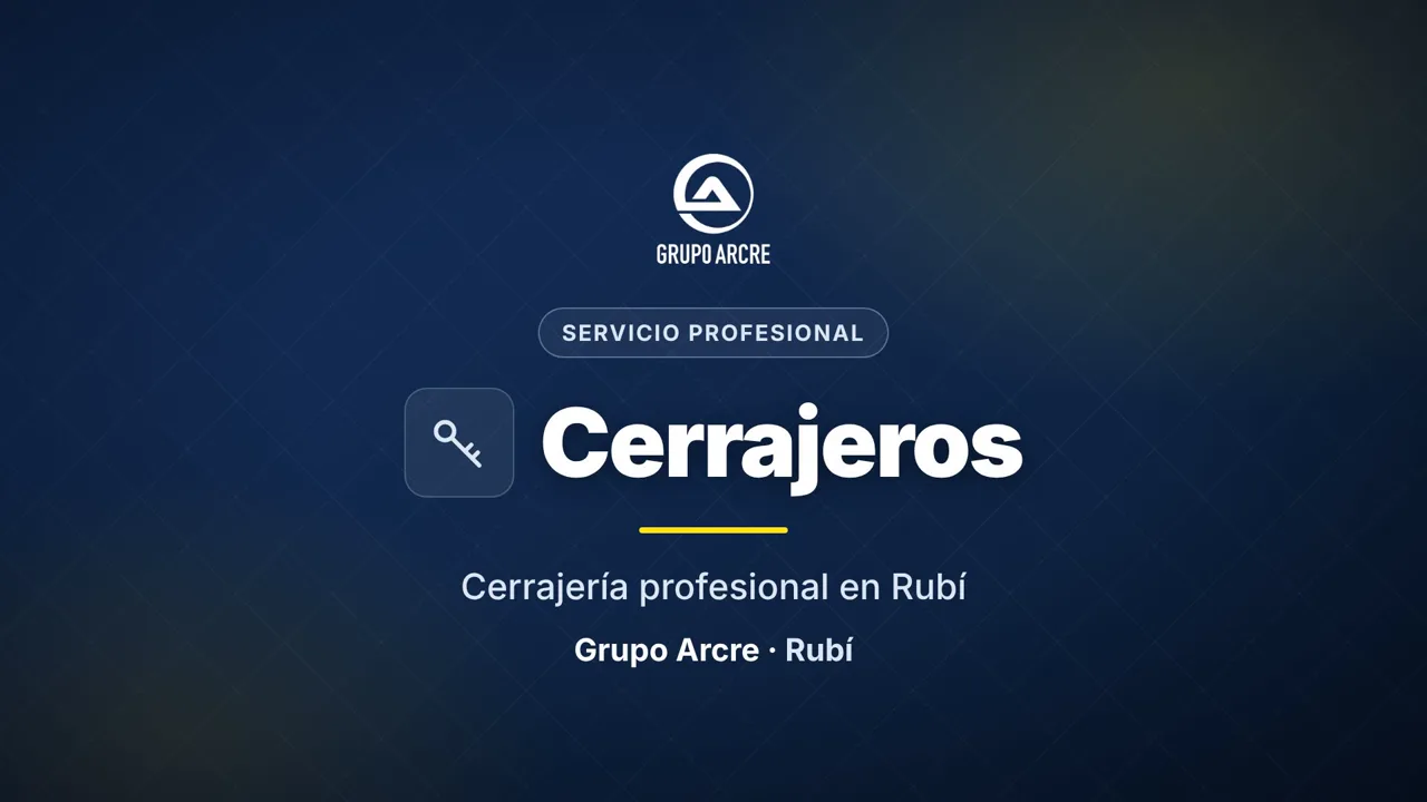 Cerrajería profesional en Rubí
